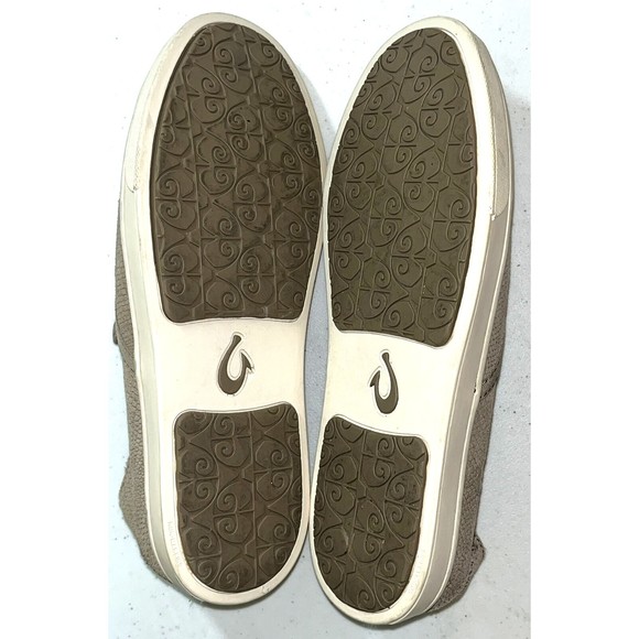 Olukai Pehuea Women's 7W Leather Loafer Slip On Clay Taupe Brown 20329-LH10 - Picture 7 of 9